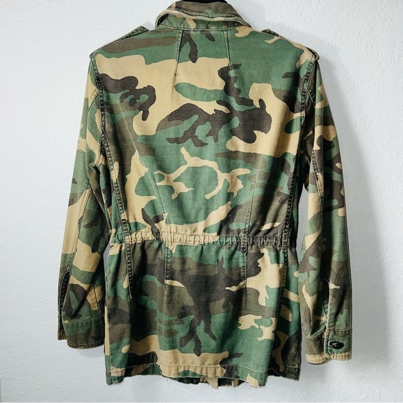 Free People Not Your Brother's Jacket Camouflage Oversized Jacket Size XS Camo - Picture 4 of 6